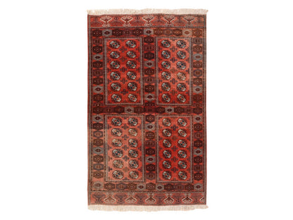 Vintage hand-knotted wool rug in Red, 6'3" x 10'3" — SKU O078628