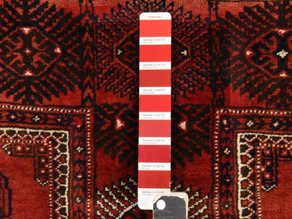 Vintage hand-knotted wool rug in Red, 6'3" x 10'3" — SKU O078628 (view 6)