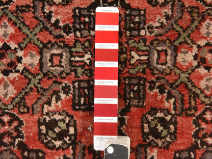 Vintage hand-knotted wool rug in Red & Ivory, 2'9" x 23'6" — SKU O078629 (view 5)