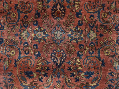 Brown 4'3" x 6'4" Antique Hand knotted Wool Rug - Sku: O078633