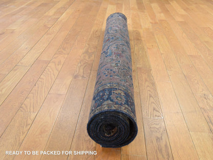 Brown 4'3" x 6'4" Antique Hand knotted Wool Rug - Sku: O078633