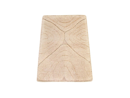 Beige 2'1" x 2'10" Modern and Contemporary Hand knotted Wool Rug - Sku: O078641
