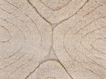 Beige 2'1" x 2'10" Modern and Contemporary Hand knotted Wool Rug - Sku: O078641
