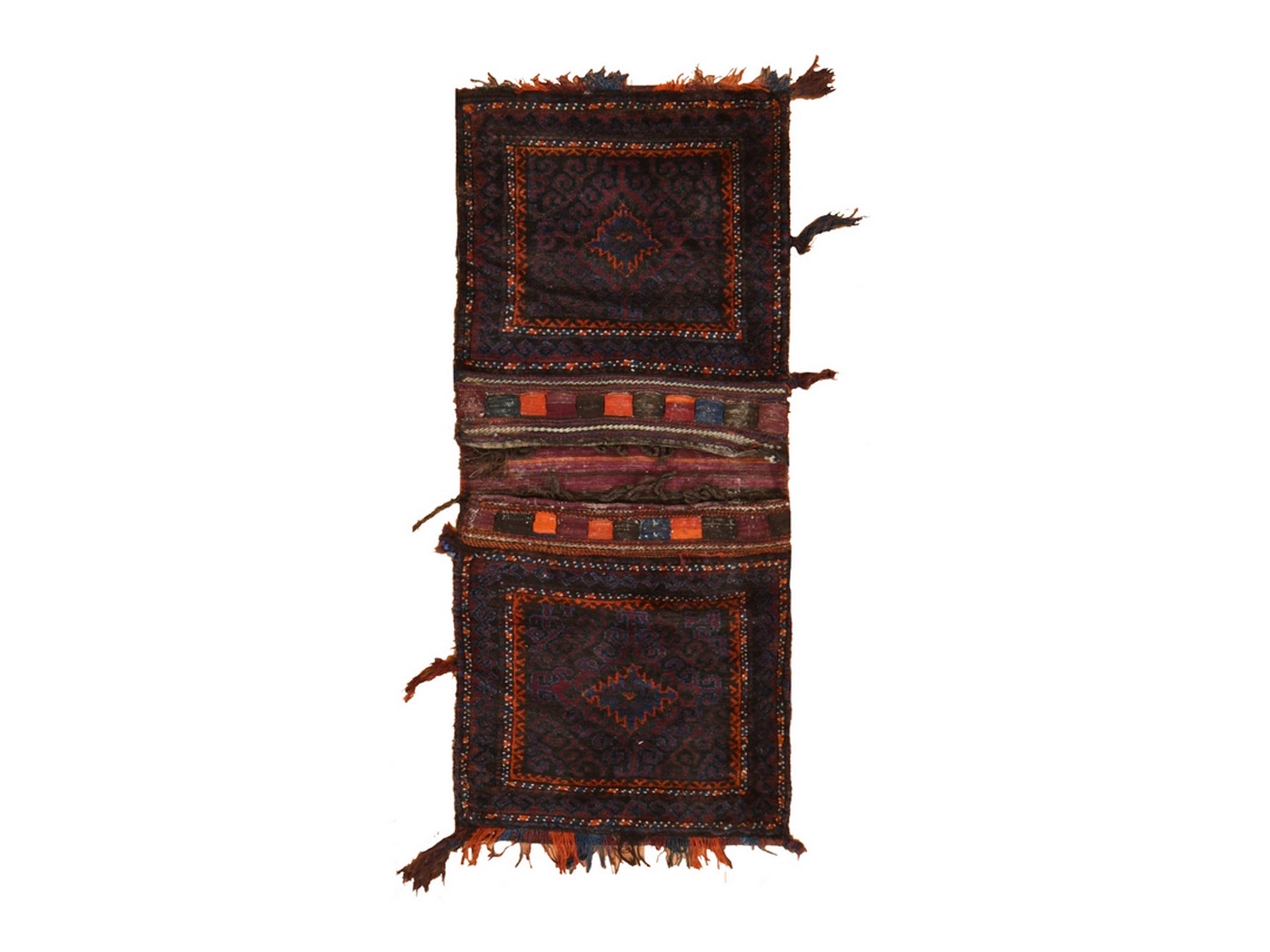 Baluch Antique hand-knotted wool runner in Red, 2'3" x 5'4" — SKU O078643