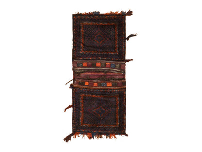 Baluch Antique hand-knotted wool runner in Red, 2'3" x 5'4" — SKU O078643