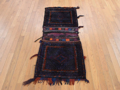 Baluch Antique hand-knotted wool runner in Red, 2'3" x 5'4" — SKU O078643 (view 2)