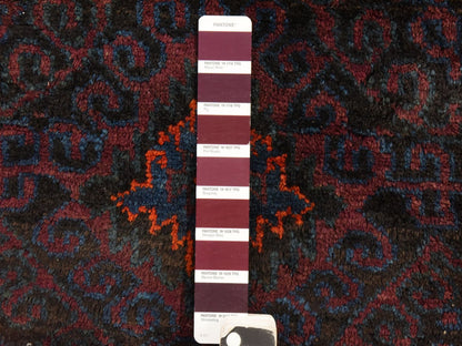 Baluch Antique hand-knotted wool runner in Red, 2'3" x 5'4" — SKU O078643 (view 5)