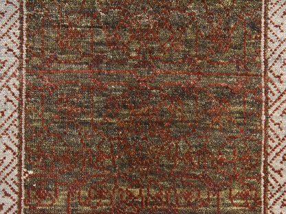 Brown 2'0" x 3'2" Khotan and Samarkand Hand knotted Wool Rug - Sku: O078645
