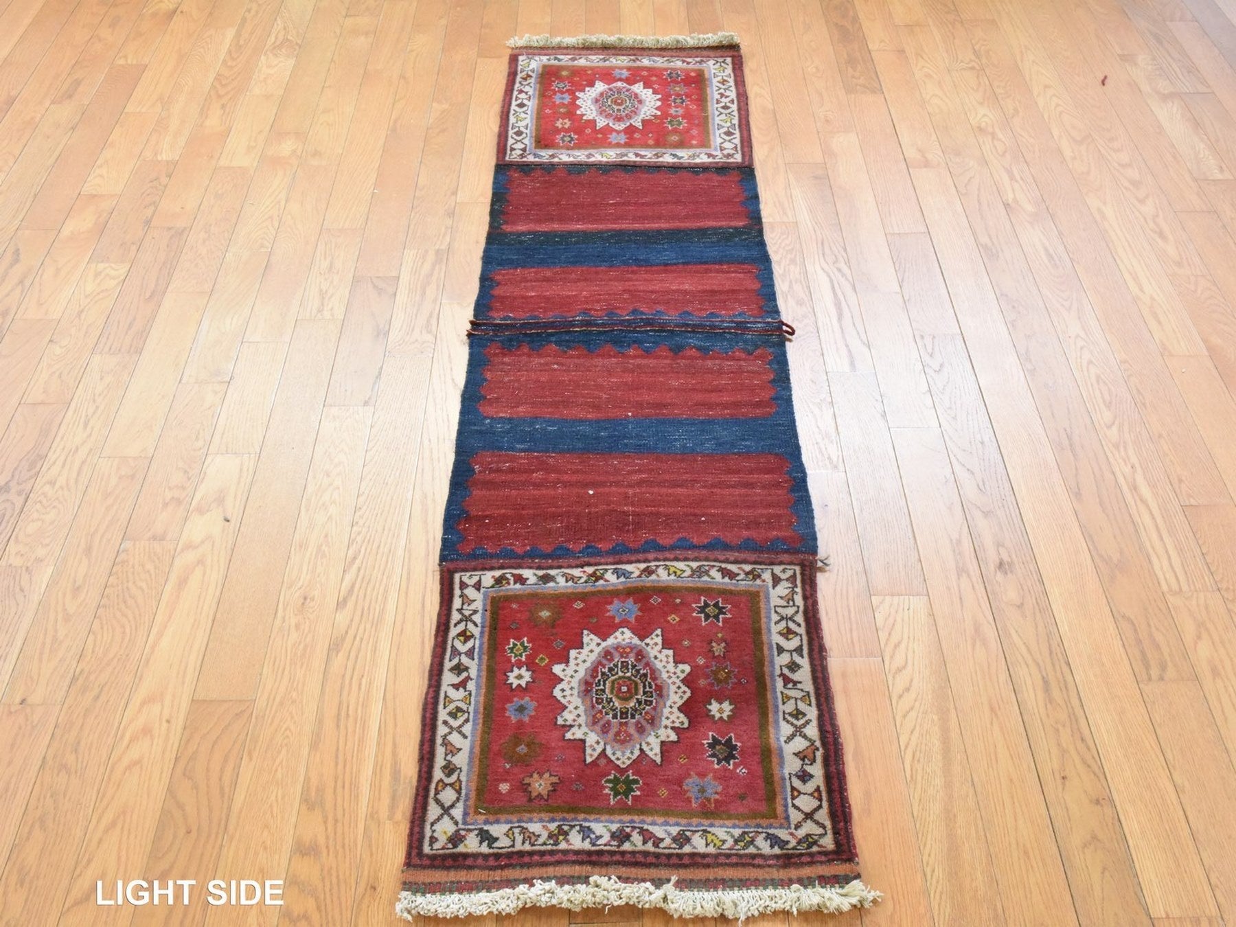 Qashqai Tribal & Geometric hand-knotted wool runner in Red, 1'9" x 6'6" — SKU O078648 (view 3)
