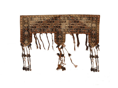 Brown 2'3" x 6'6" Vintage Hand knotted Wool Rug - Sku: O078649