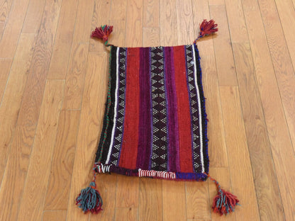 Qashqai Tribal & Geometric hand-knotted wool rug in Multicolored, 1'4" x 2' — SKU O078655 (view 2)