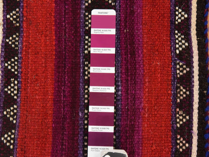 Qashqai Tribal & Geometric hand-knotted wool rug in Multicolored, 1'4" x 2' — SKU O078655 (view 5)