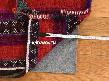 Qashqai Tribal & Geometric hand-knotted wool rug in Multicolored, 1'4" x 2' — SKU O078655 (view 6)