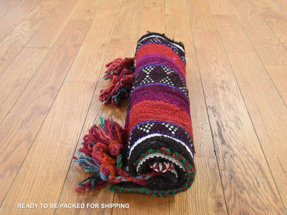 Qashqai Tribal & Geometric hand-knotted wool rug in Multicolored, 1'4" x 2' — SKU O078655 (view 8)