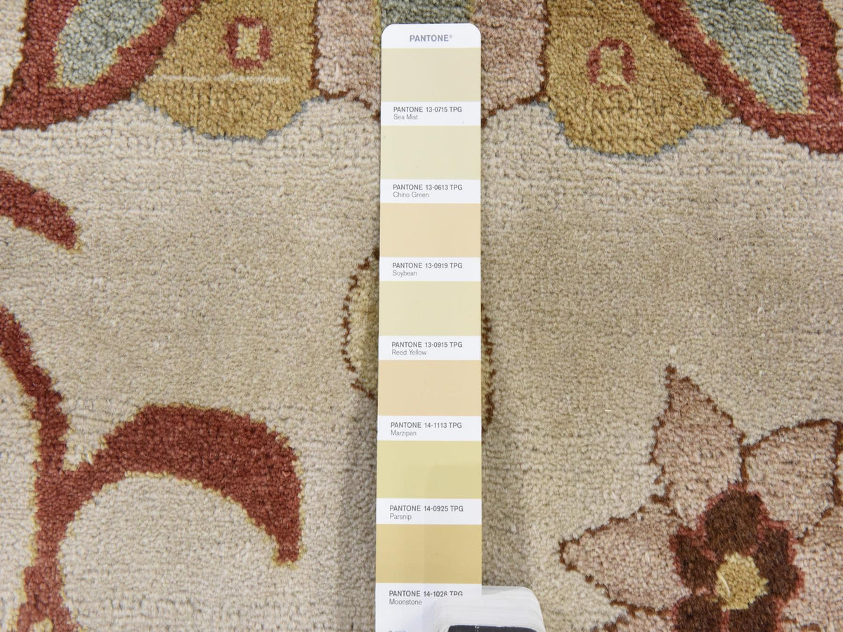 Sultanabad Oushak hand-knotted wool rug in Ivory, 16'7" x 27' — SKU O078658 (view 5)