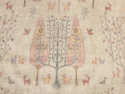 Transitional hand-knotted wool rug in Ivory, 11'6" x 14'6" — SKU O078659 (view 5)