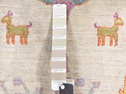 Transitional hand-knotted wool rug in Ivory, 11'6" x 14'6" — SKU O078659 (view 6)