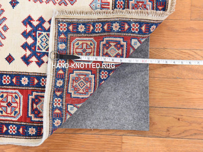 Kazak Kazak hand-knotted wool rug in Ivory, 4' x 5'6" — SKU O078672 (view 6)
