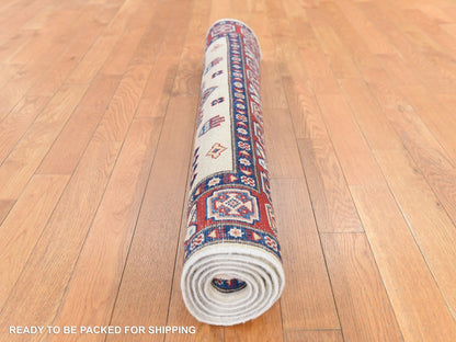 Kazak Kazak hand-knotted wool rug in Ivory, 4' x 5'6" — SKU O078672 (view 8)