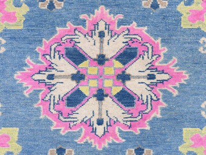 Overdyed 4'0" x 6'4" Tribal & Geometric Hand knotted Wool Rug - Sku: O078676