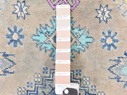 Brown 3'10" x 5'9" Tribal & Geometric Hand knotted Wool Rug - Sku: O078680