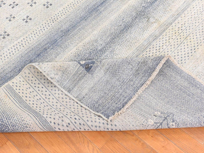 Ivory 5'10" x 8'6" Tribal & Geometric Hand knotted Wool Rug - Sku: O078687