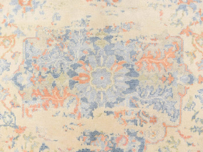 Heriz Tribal & Geometric hand-knotted wool rug in Ivory & Orange, 5'9" x 9' — SKU O078689 (view 5)