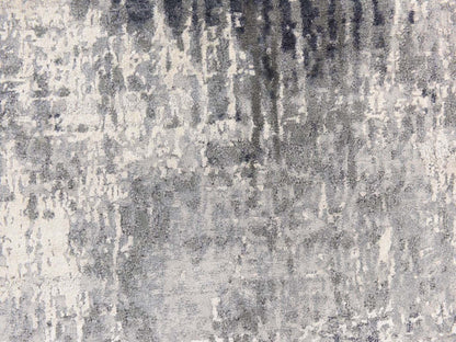 Ivory 6'2" x 6'2" Modern / Contemporary Hand knotted Wool/Silk Rug - Sku: O078691