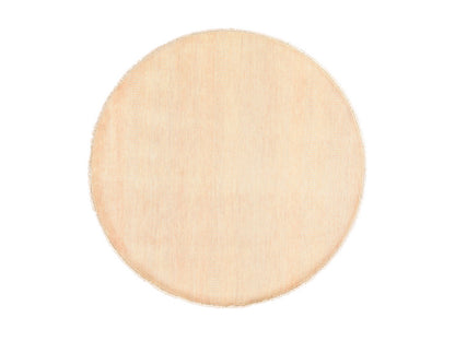 Modern / Contemporary hand-knotted wool/silk rug in Orange, 6' x 6' — SKU O078709