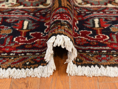 Red 9'2" x 11'0" Heriz Hand knotted Wool Rug - Sku: O078721