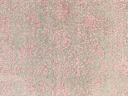 Wool / Silk hand-knotted wool/silk runner in Pink, 2'6" x 11'10" — SKU O078750 (view 4)