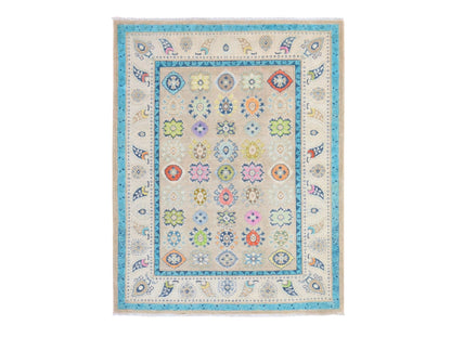 Kazak Kazak hand-knotted wool rug in Beige & Ivory, 5' x 6'4" — SKU O078766