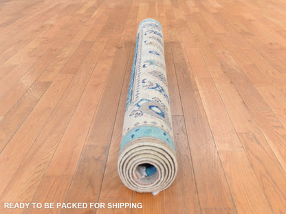 Kazak Kazak hand-knotted wool rug in Beige & Ivory, 5' x 6'4" — SKU O078766 (view 8)