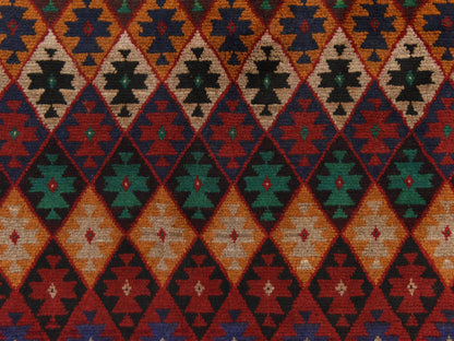 Tribal hand-knotted wool rug in Red, 4'1" x 5'9", SKU O078780
