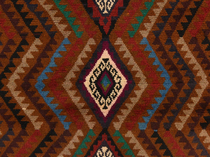 Tribal hand-knotted wool rug in Brown, 3'7" x 6'1", SKU O078784