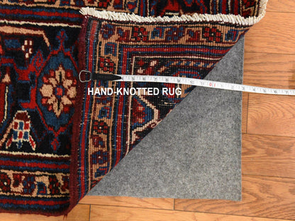 Persian Heriz hand-knotted wool rug in Ivory, 10'10" x 19'3", SKU O078789 (view 7)