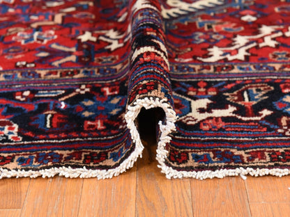 Persian Heriz hand-knotted wool rug in Ivory, 10'10" x 19'3", SKU O078789 (view 9)