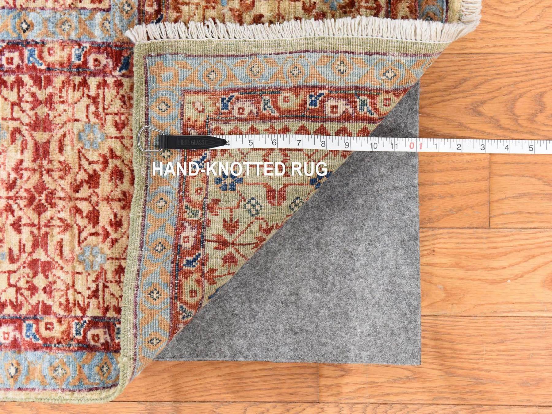 Mamluk Mamluk hand-knotted wool rug in Yellow, 9' x 12', SKU O078790 (view 7)