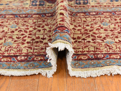 Mamluk Mamluk hand-knotted wool rug in Yellow, 9' x 12', SKU O078790 (view 9)