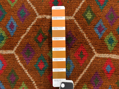 Baluch Tribal hand-knotted wool rug in Brown, 4' x 6', SKU O078793 (view 5)