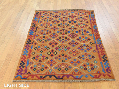 Baluch Tribal hand-knotted wool rug in Brown, 4' x 5'10", SKU O078794 (view 3)