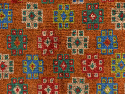 Baluch Tribal hand-knotted wool rug in Brown, 4'1" x 5'9", SKU O078795 (view 4)