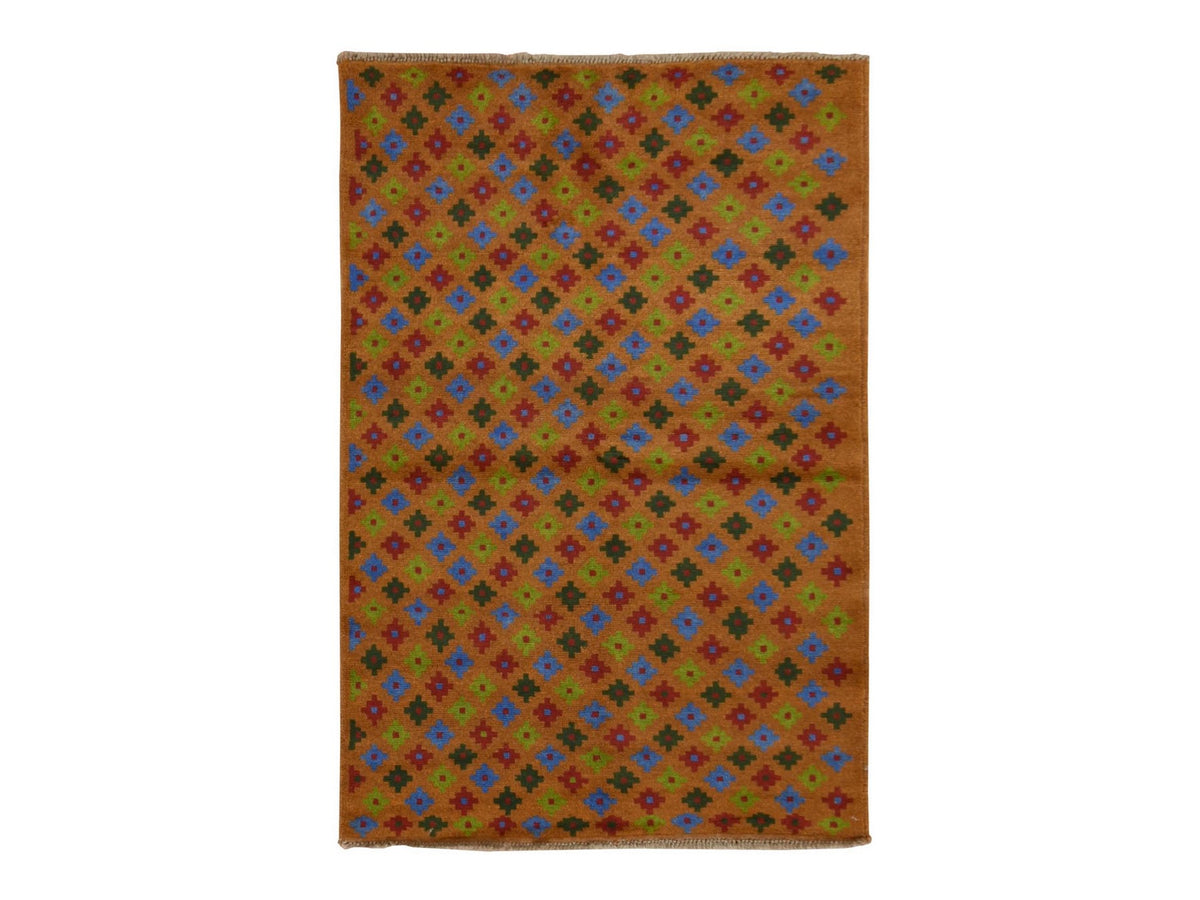 Baluch Tribal hand-knotted wool rug in Brown, 4'1" x 6'1", SKU O078796