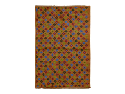 Baluch Tribal hand-knotted wool rug in Brown, 4'1" x 6'1", SKU O078796
