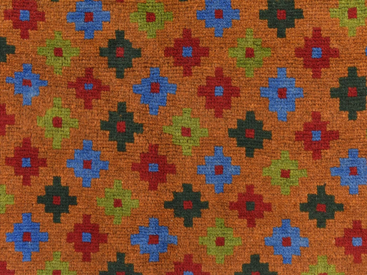 Baluch Tribal hand-knotted wool rug in Brown, 4'1" x 6'1", SKU O078796 (view 4)