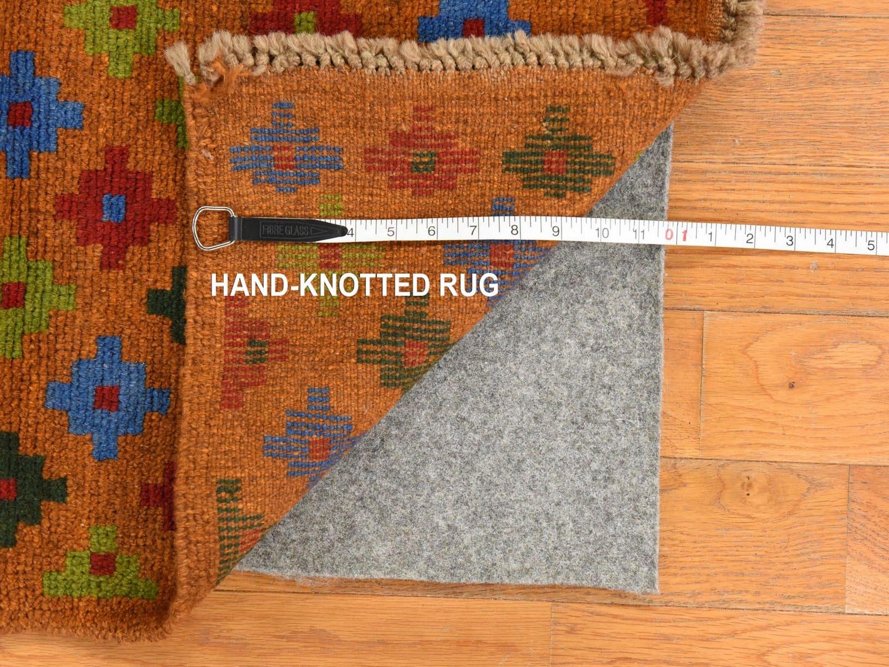 Baluch Tribal hand-knotted wool rug in Brown, 4'1" x 6'1", SKU O078796 (view 6)