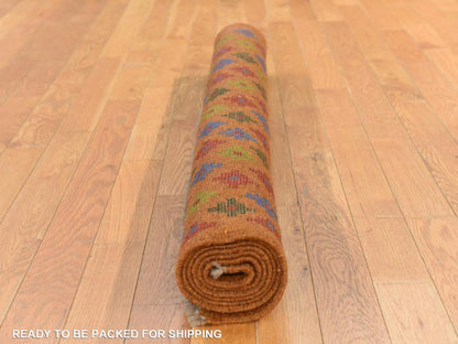 Baluch Tribal hand-knotted wool rug in Brown, 4'1" x 6'1", SKU O078796 (view 8)