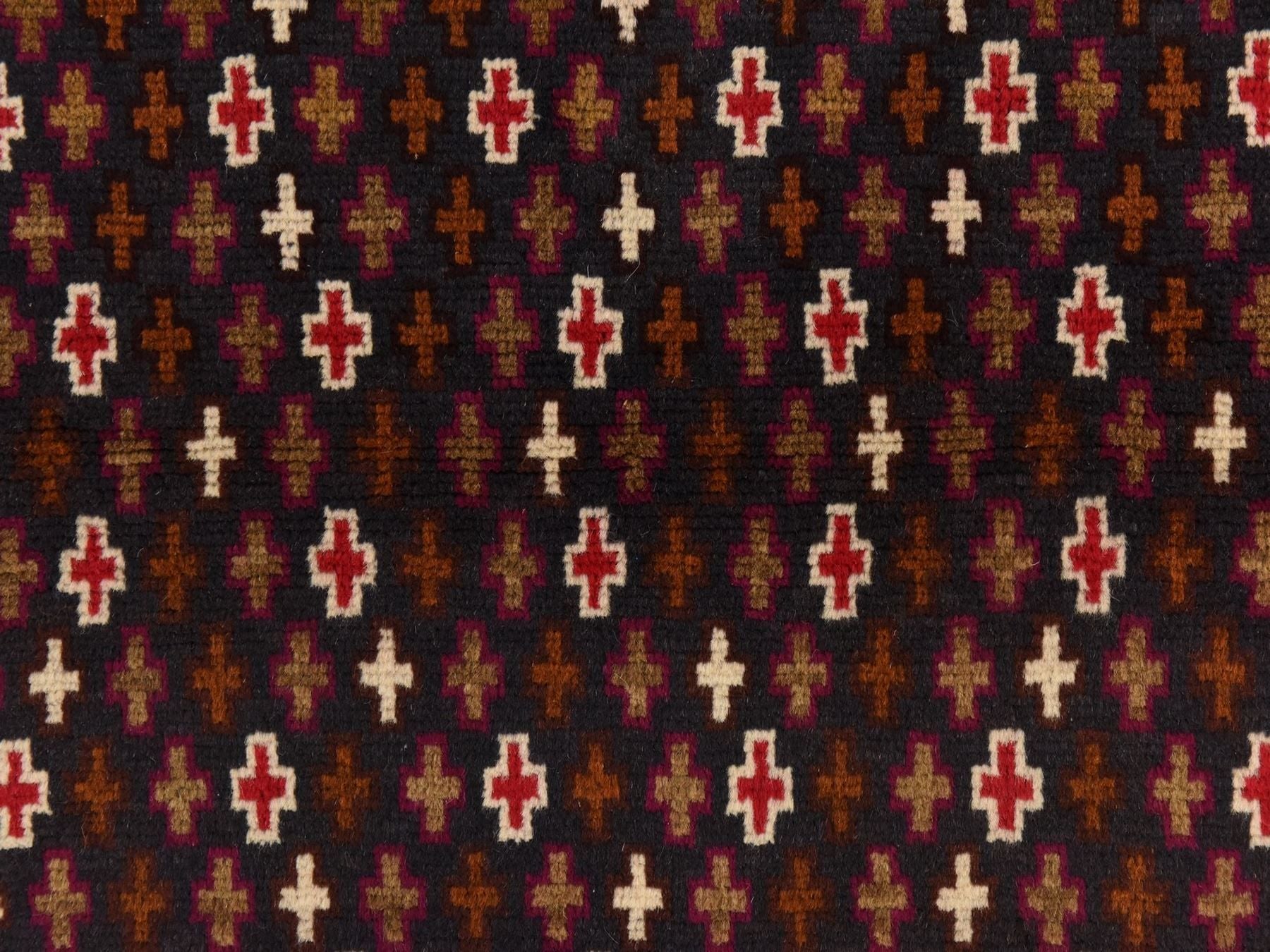 Baluch Tribal hand-knotted wool rug in Blue, 3'4" x 4'6", SKU O078802 (view 4)