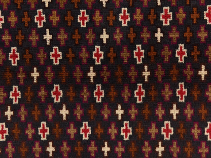 Baluch Tribal hand-knotted wool rug in Blue, 3'4" x 4'6", SKU O078802 (view 4)