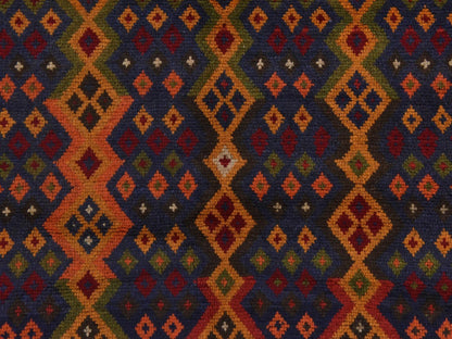 Baluch Tribal hand-knotted wool rug in Blue, 4'1" x 5'8", SKU O078803 (view 4)